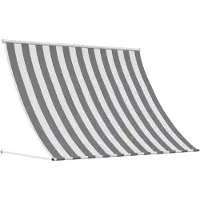 vidaXL Zonnescherm Antraciet en Wit 200 x 150 cm