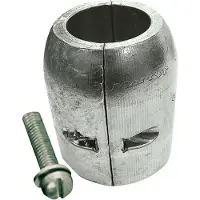 Martyr Anodes Aluminium Clamp Shaft Anode Zilver 40 mm