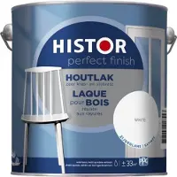 Histor Perfect Finish Houtlak Zijdeglans RAL 9001 | Crèmewit 1.25L