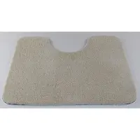 Prima - Soft - WC mat - ivoor - wit - 50x60cm - antislip - met uitsparing 21cm