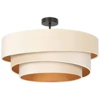 LINDBY Plafondlamp , Jusari, dimbare, Beige, Woonkamer, Stof, Modern