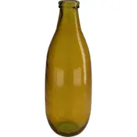 Dijk Natural Collections -Vaas gerecycled glas-Bruin-15x40