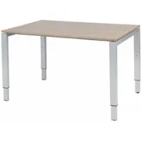 Schaffenburg Verstelbaar Bureau - Domino 120x80 Havana Kersen - alu frame