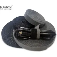 Savio CUKENG Savio Organizer for Cables Tape Velcro Black 10m OC-01/B 1 pc