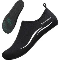Travelhawk Waterschoenen - Voor Volwassenen - Unisex - Anti-Slip Zwemschoenen Dames en Heren - Zwart - Maat 44/45