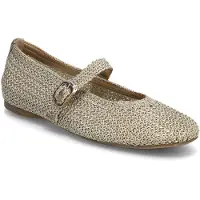 Tamaris Ballerina met riempjes cappuccino / goud