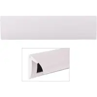 Door-Line Binnenbriefplaat Luxe aluminium wit
