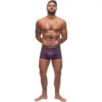 Male Power Avant-Garde - Verstrakkend Short eggplant S