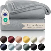 Blumtal - Fleece Deken - Super Zacht Fleece Plaid - 150x200 cm - Grijs