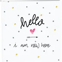 Goldbuch GOL-24319 Fotoalbum HELLO I AM NEW HERE als fotoboek, 25x25 cm