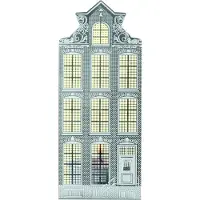 Invotis Grachtenpand Waxinelichthouder - Halsgevel
