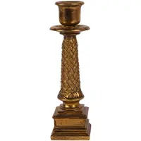 Baroque - Kandelaar - Kandelaar 21.5 cm - Goud - Resin - 21.5x6x6 - Polyresin