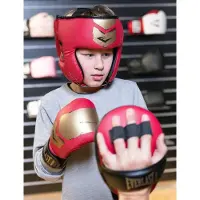 Everlast Prospect 2 Boxing Kit - Bokshandschoenen, Pads en Hoofdbeschermer - Rood/Goud