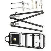 HBS Bagagedrager X9-6 - Verstelbaar Voor 26-28 Inch Fietsen - Zwart