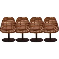 Lumisky Set van 4 draadloze LED-tafellampen H25CM BOHEME