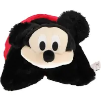 Mickey Mouse fluffy 2 in 1 knuffel kussen