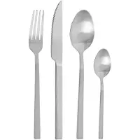 Pintinox Bestekset DUKE STEEL, set van 24 stuks, zilver,