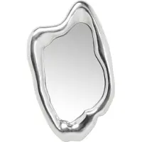 Kare design Hologram Spiegel - B68 X D9 X H117 Cm - Mat Zilverkleurig