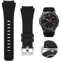 Go Go Gadget - Horlogebandje - Smartwatch-bandje - Siliconen - Zwart - Geschikt voor Samsung Galaxy Watch - 46 mm