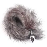 Go Go Gadget - Foxtail - Anale Buttplug - Geschikt voor Mannen en Vrouwen - Vossenstaart - Grijs