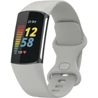 123Watches sport band - grijs - SM - Geschikt voor Fitbit Charge 5 & 6