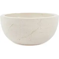 Teakea Blanco Mini opbouw fonteinkom marmer rond Ø25 x 12 cm wit