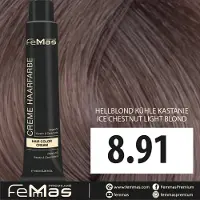 Femmas (8.91) - Haarverf - Lichtblond Koel Kastanje - 100ml