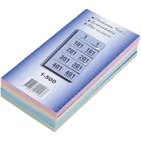 White Label Garderobeblokken assorti nummers van 1 t/m 500