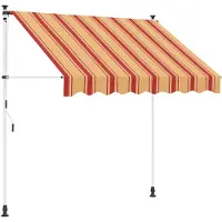 vidaXL Handmatig uitschuifbare luifel Multikleur 300 x 115 x 300 cm