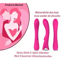 Spicy Kink G-Spot Vibrator met 9 Soorten Vibratiestanden Roze