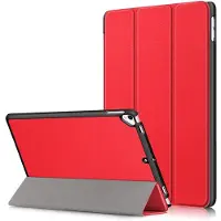 Ntech Hoes geschikt voor Apple iPad (2019 / 2020) 10.2 Smart Hoes Hard Case - Rood