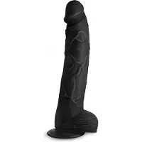 XR Brands Hung Harry - Dildo met Ballen - 30 cm black