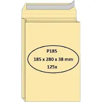 Quantore Envelop Quantore monsterzak 185x280x38mm zelfkl creme 125st