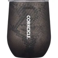 Corkcicle Stemless Cup Thermosbeker voor Wijn/Koffie 355ml 12oz - RATTLE (Soft Touch) Roestvrijstaal - Bruin - driewandig