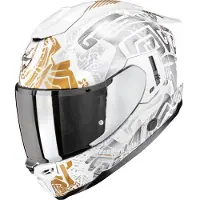 Scorpion Exo-1500 Air helm, wit/grijs/geel, maat M (57/58)