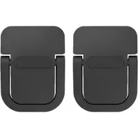 ABC-led Laptop pootjes - Kantelbaar - Aluminium - Met plakstrip - Zwart