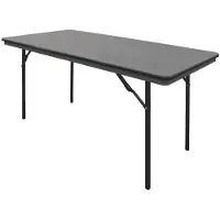 Bolero Inklapbare tafel zwart - 152 cm