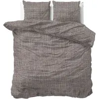 Sleeptime Pure Dekbedovertrek Katoen - Vintage Bruin/Taupe 200 x