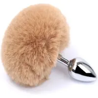 Go Go Gadget - Bunny Tail - ButtPlug - Fluffy Konijnenstaart - Sex Speeltjes - Licht Bruin