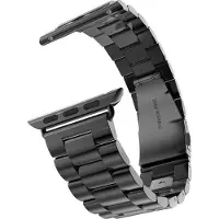 Go Go Gadget - Horlogebandje - Smartwatch - Geschikt voor Apple Watch - RVS - Zwart - 42mm