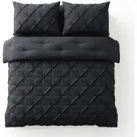 Sleeptime Lazy dekbed zonder overtrek Pintuck - Excl. kussensloop - Antraciet - 200x200