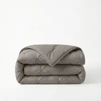 Sleeptime Lazy dekbed zonder overtrek Pintuck - Excl. kussensloop - Taupe/Grijs - 140x200