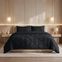 Royal Textile Lazy dekbed zonder overtrek Pintuck - Excl. kussensloop - Antraciet - 140x200