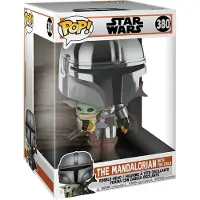 Funko POP! Pop Star Wars: Jumbo Mandalorian with the Child Pop #380