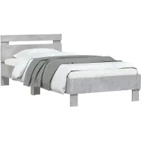 vidaXL Bedframe Betongrijs Bewerkt hout