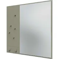 Montana Memo Wall Mirror With Notice Board - Wandspiegels Spiegelglas Fennel - MEMO 144-FENNEL