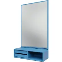 Montana Glance Wandspiegel Met Schap - Wandspiegels Spiegelglas Azure - GLANCE 154-AZURE