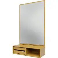 Montana Glance Wandspiegel Met Schap - Wandspiegels Spiegelglas Cumin - GLANCE 157-CUMIN