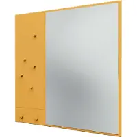 Montana Memo Wall Mirror With Notice Board - Wandspiegels Spiegelglas Acacia - MEMO 166-ACACIA