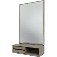 Montana Glance Wandspiegel Met Schap - Wandspiegels Spiegelglas Truffle - GLANCE 141-TRUFFLE